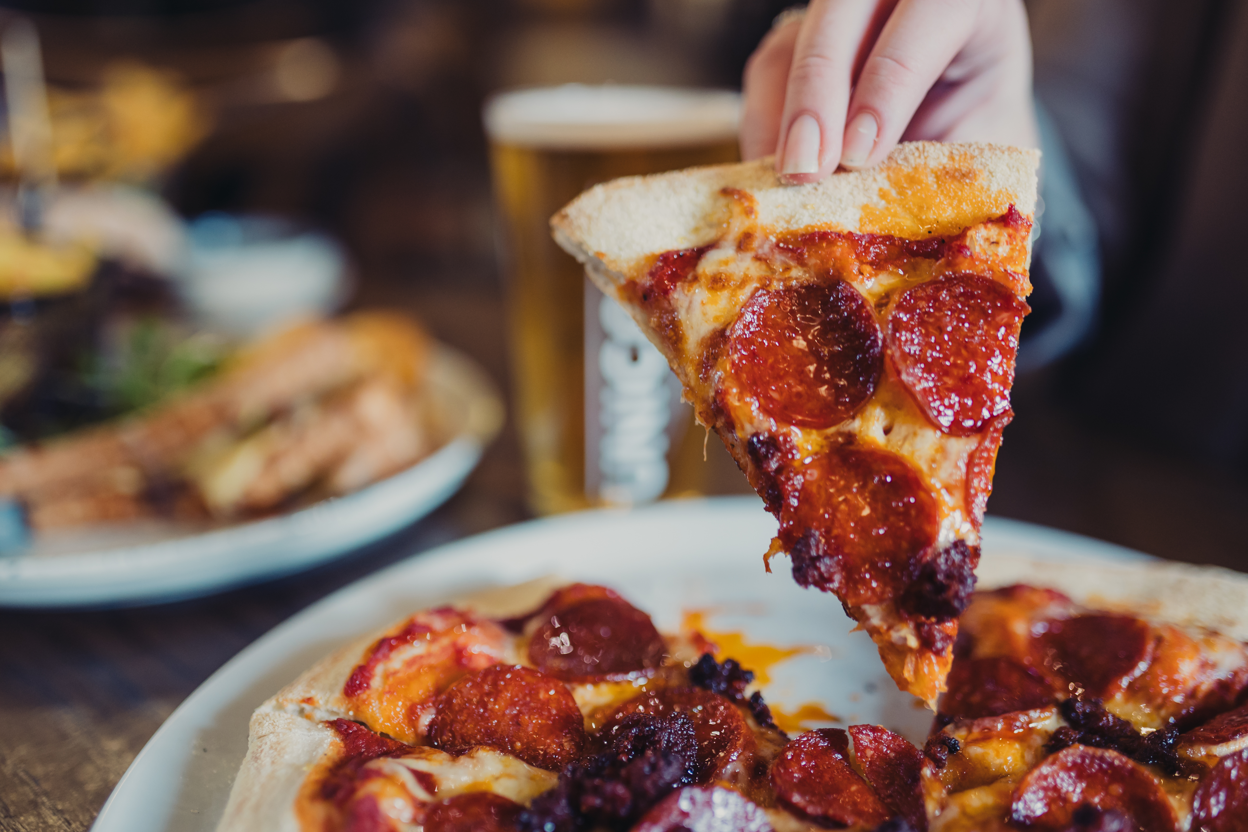 Eat in or takeaway pizza!