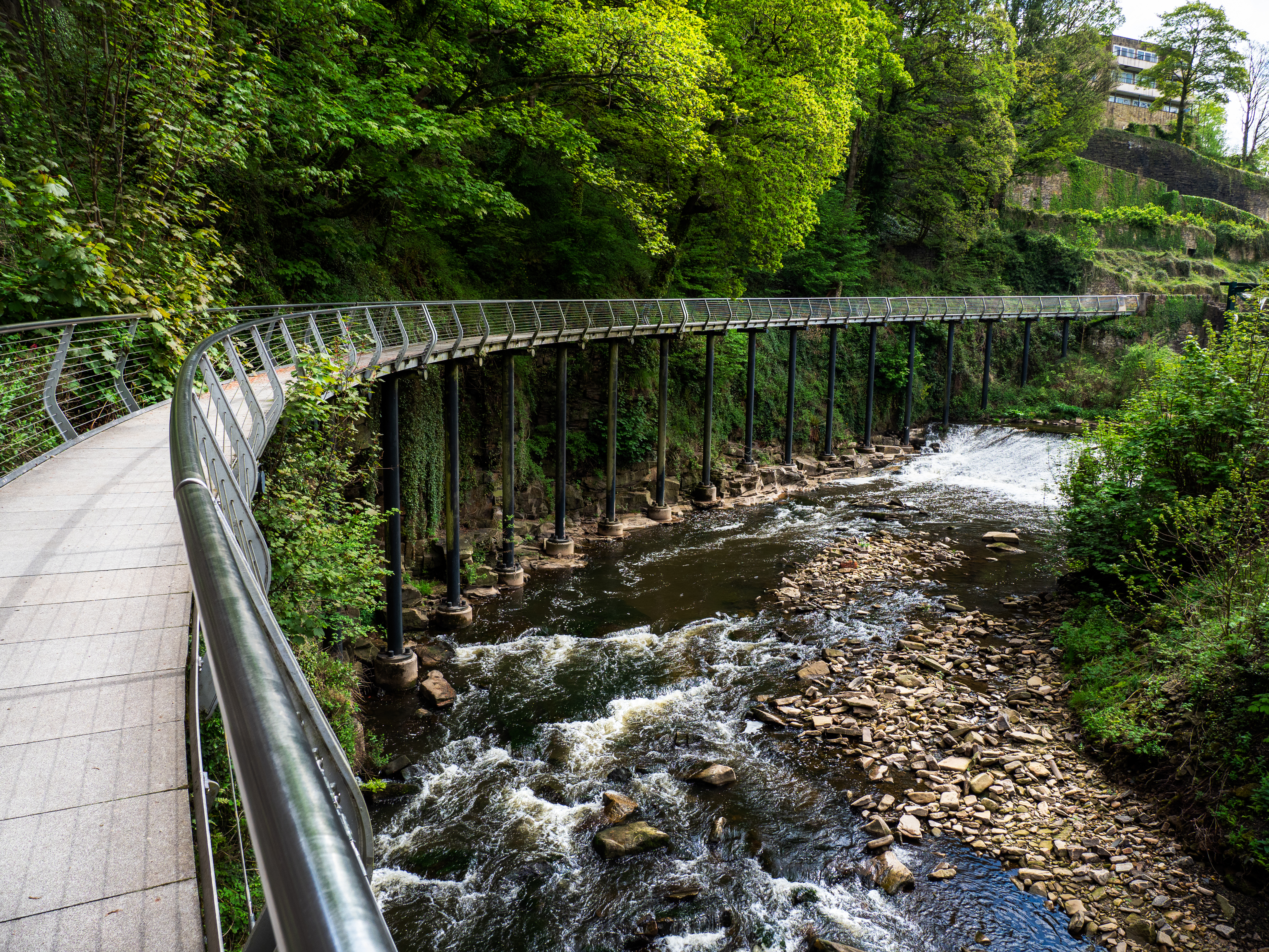Millennium Walkway and Torrs Riverside Park.