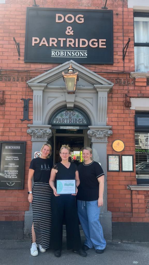 Winners of the 'Sustainable pub of the month award'