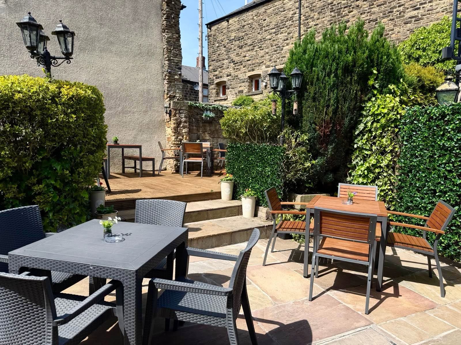 Beer garden in Glossop