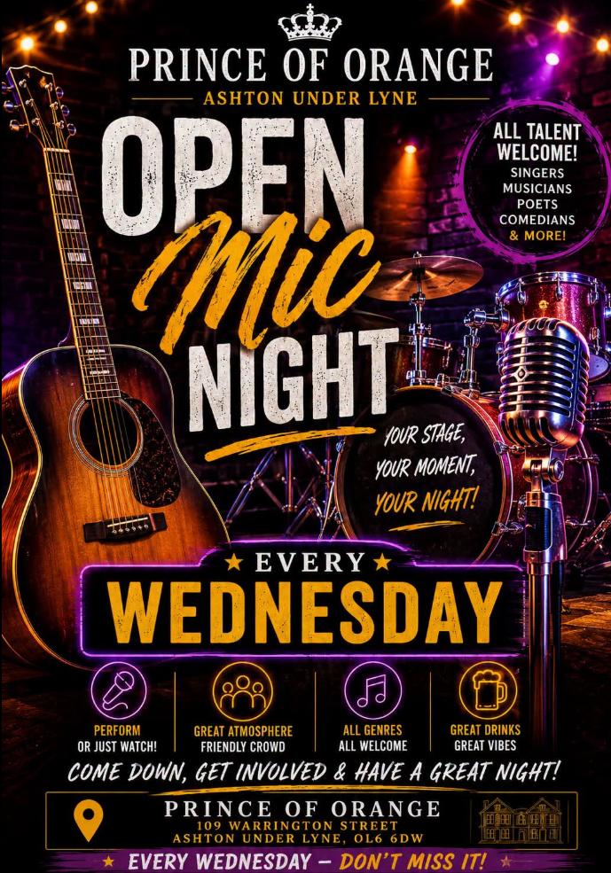 Open mic night - Every Wednesday 