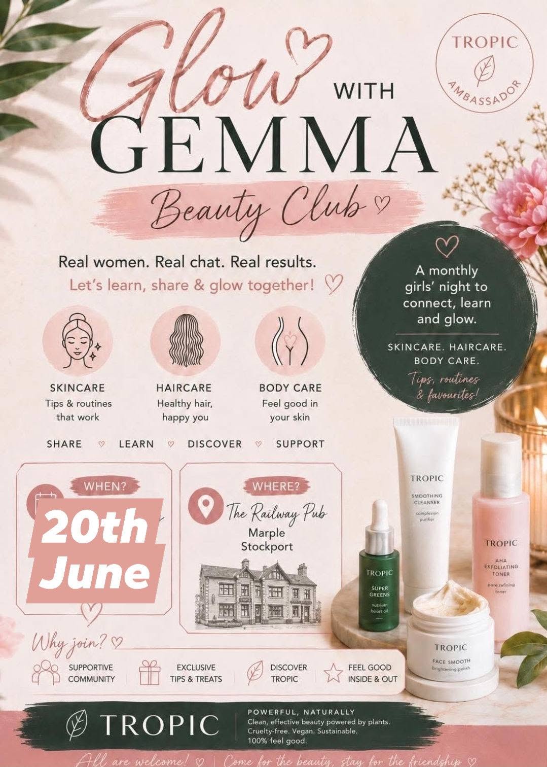 Glow with Emma Beauty club - 20th June