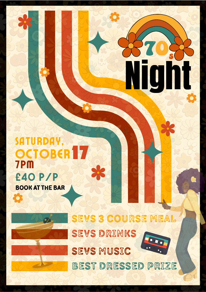 Take me back to the 'Sevs' - 70s Night at the Red Lion