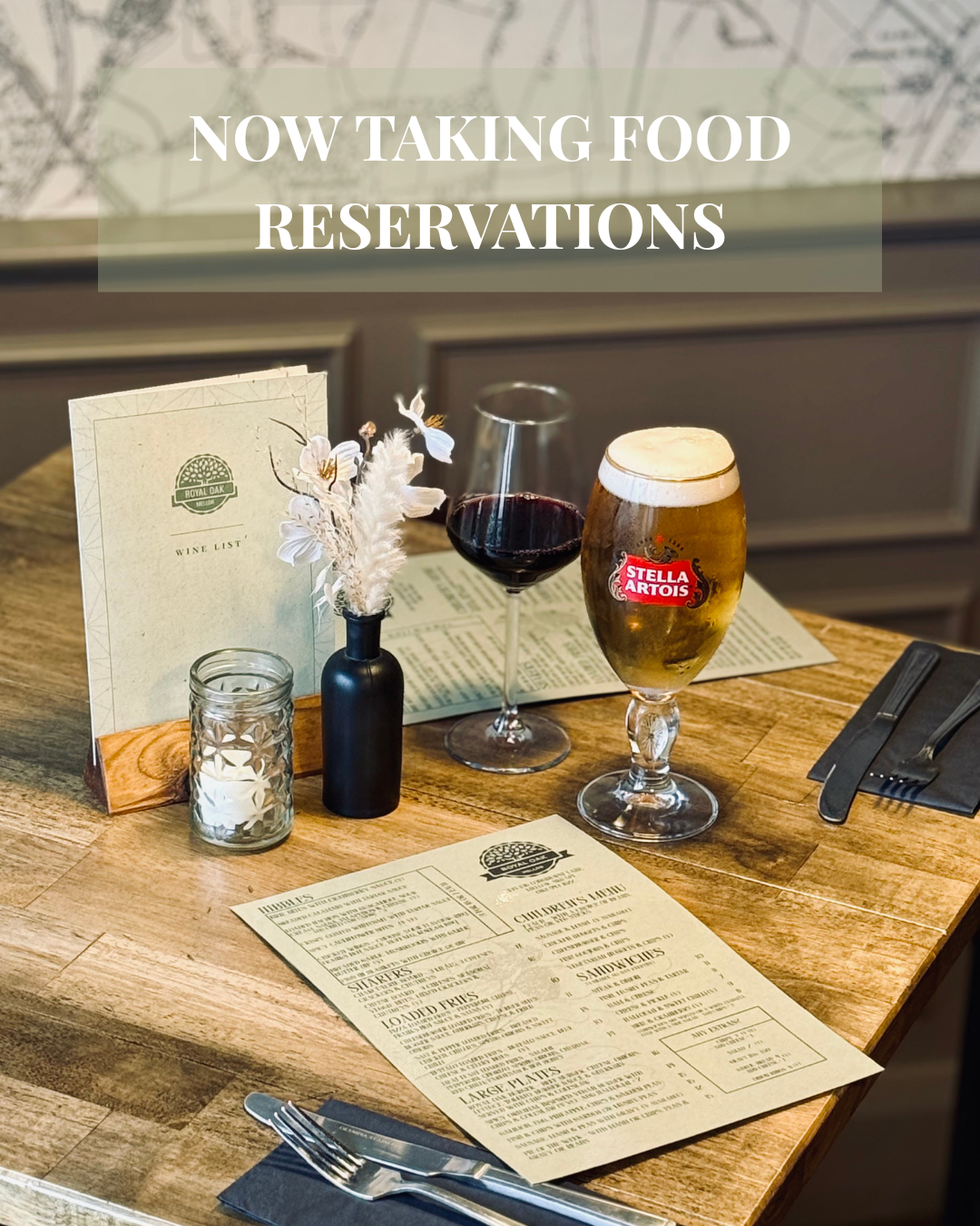 We are now serving food!